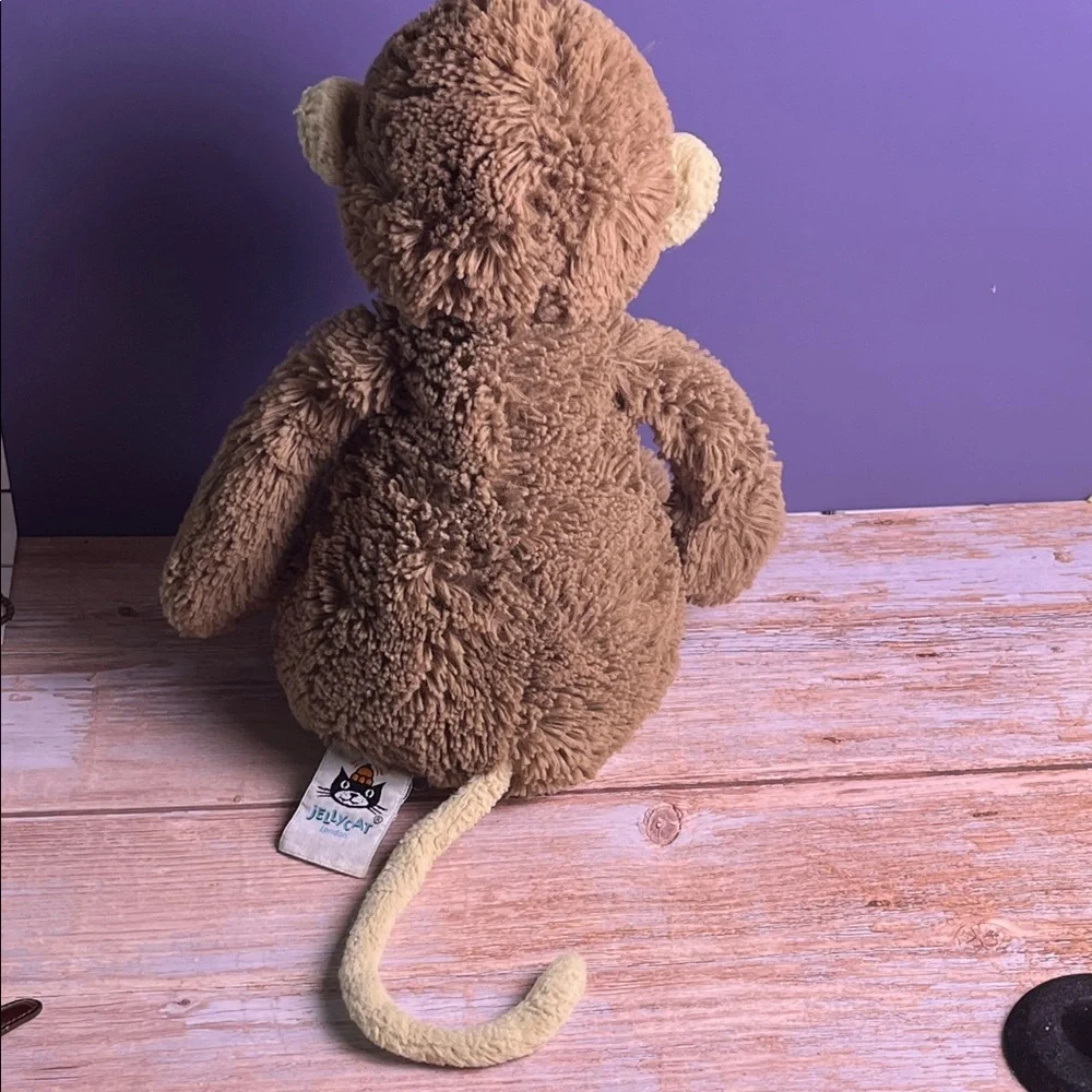 Jellycat Brown Bashful Monkey Stuffed Animal 15